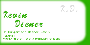 kevin diener business card